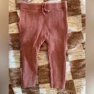 Zara Cable Knit Mauve Leggings
